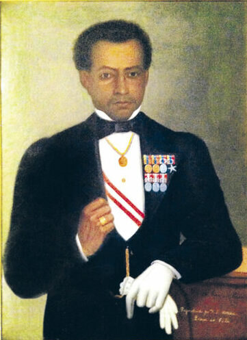 Retrato de Bernardo Monteagudo. Copia, de 1876, del retrato para el cual posó Monteagudo en Panamá en 1822.