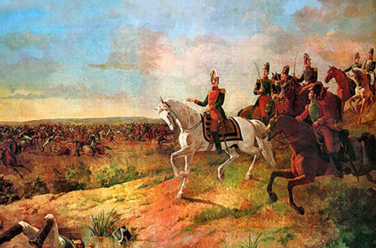 Más detalles Batalla de Junín. Oleo de Martín Tovar y Tovar.