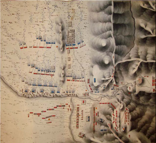 Mapa de la batalla de Viluma.